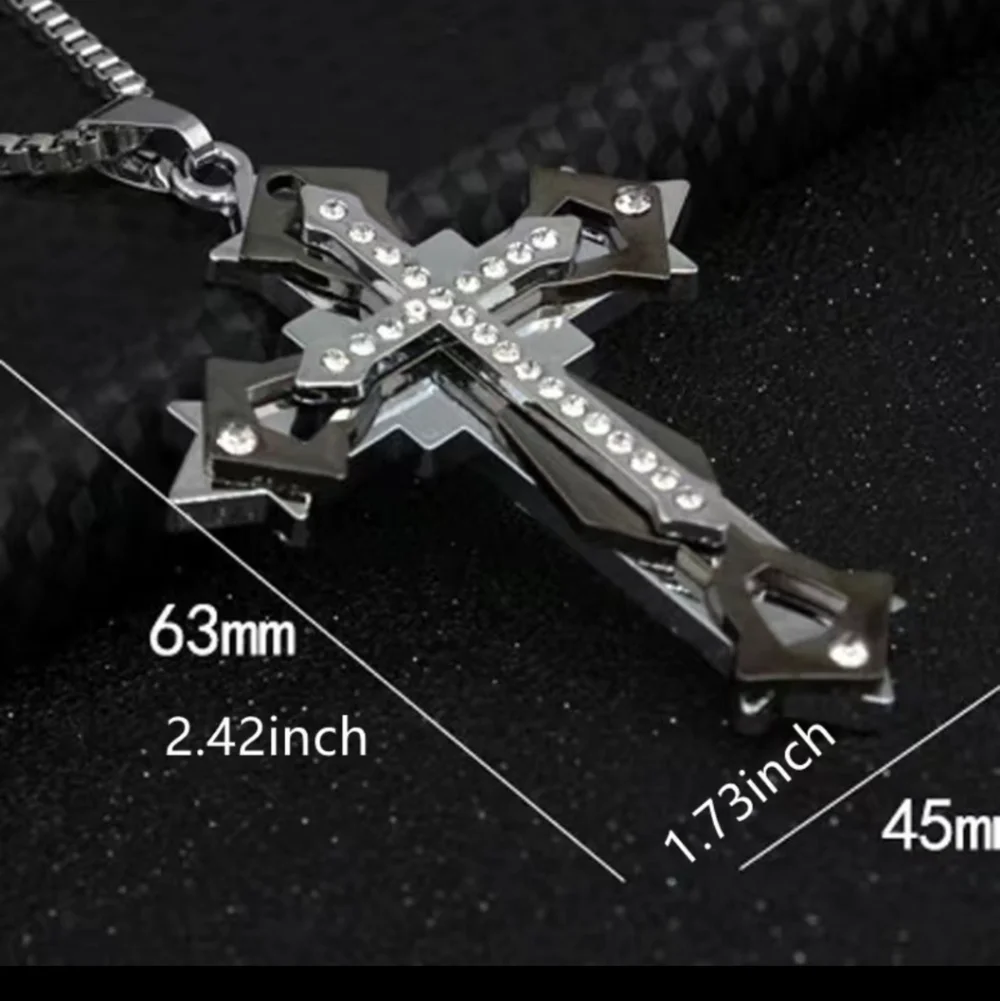 New men's cross necklace
